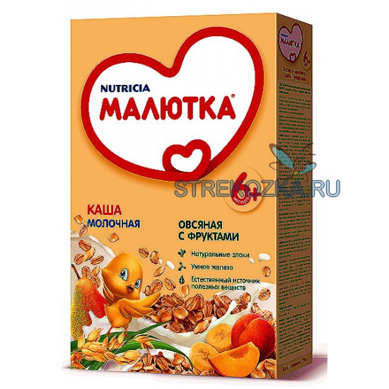 Молочная каша малютка кукурузная сухая 220г