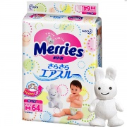 Подгузники Merries 6-11 кг M (64 шт.)