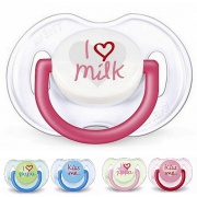 Avent Пустышка I Love Milk от 0 до 6 месяцев (2 шт)