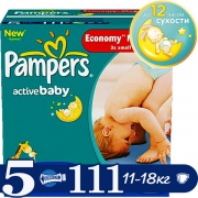 PAMPERS Подгузники Active Baby Junior (11-18 кг) Мега Упаковка 111