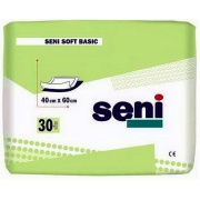 Пеленки Seni Soft Basic 40-60 см, впитываемость 300 мл (30 шт)