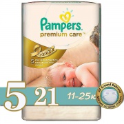 PAMPERS Подгузники Premium Care Junior (11-25 кг) Средняя Упаковка 21