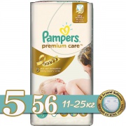 PAMPERS Подгузники Premium Care Junior (11-18 кг) 56 шт.