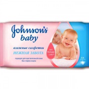 Johnsons baby Влажные салфетки Нежная забота 64 шт