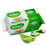 Huggies Влажные салфетки Ultra Comfort с алоэ 128 шт