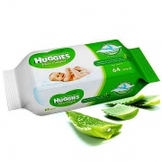 Huggies Влажные салфетки Ultra Comfort с алоэ 64 шт