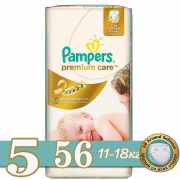 PAMPERS Подгузники Premium Care Junior (11-18 кг) Джамбо Упаковка 56