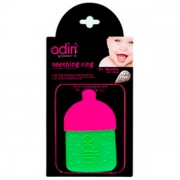 Прорезыватель для зубов Adiri Bottle Teething Ring, magenta-green