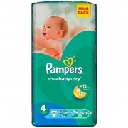 PAMPERS Подгузники Active Baby Maxi (7-14 кг) Экономичная Плюс Упаковка 58