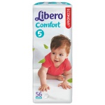 Подгузники Libero Comfort 5 Maxi+ 10-16 кг (56 шт)